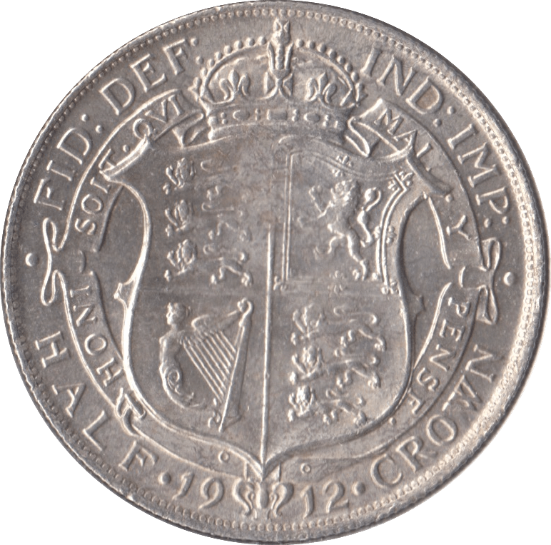 1912 HALFCROWN ( UNC ) 13 - Halfcrown - Cambridgeshire Coins
