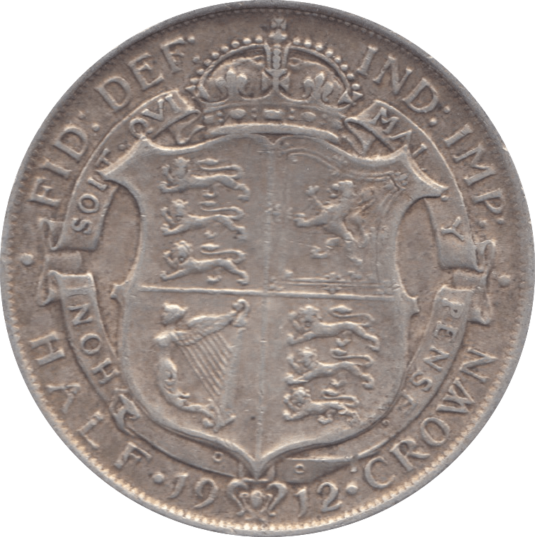 1912 HALFCROWN ( VF ) 2 - Halfcrown - Cambridgeshire Coins