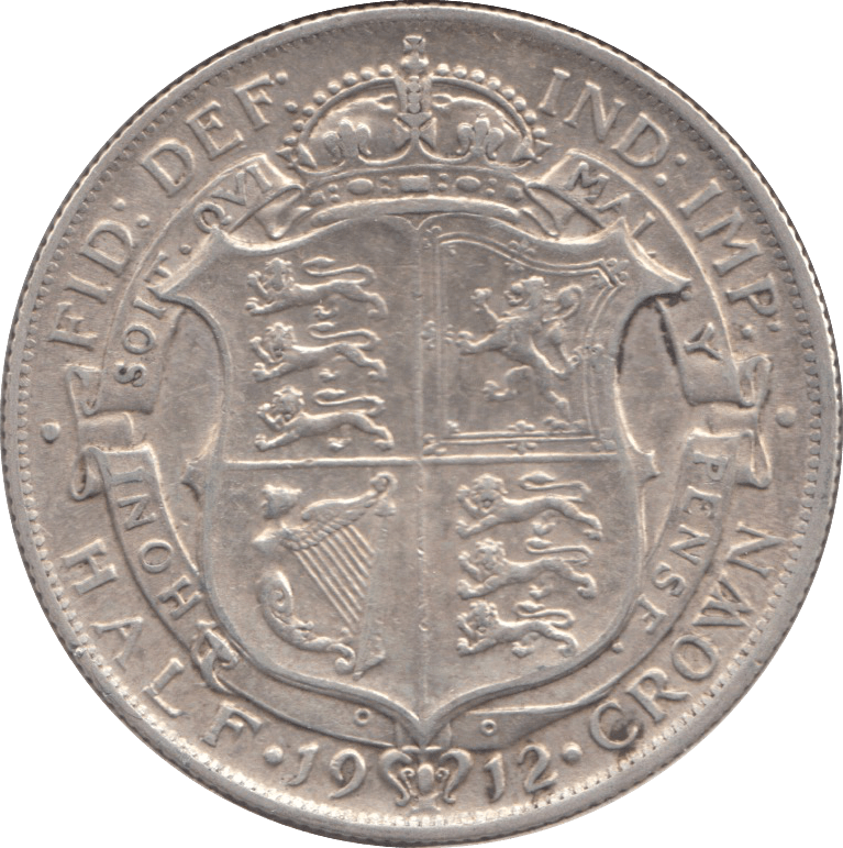 1912 HALFCROWN ( VF ) 4 - Halfcrown - Cambridgeshire Coins