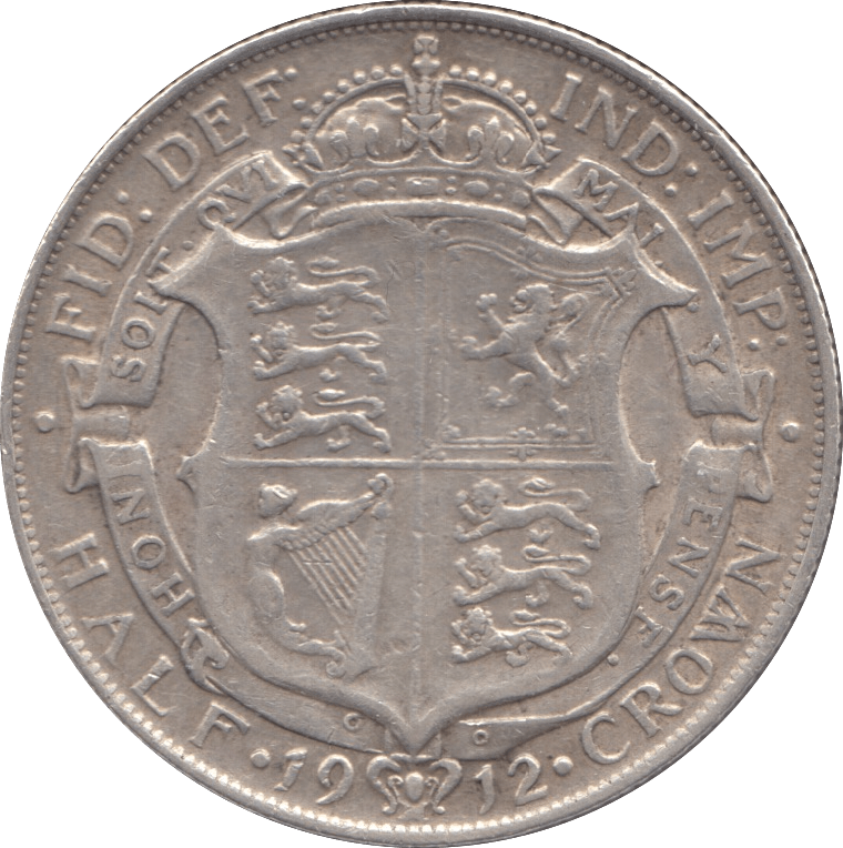 1912 HALFCROWN ( VF ) 8 - Halfcrown - Cambridgeshire Coins