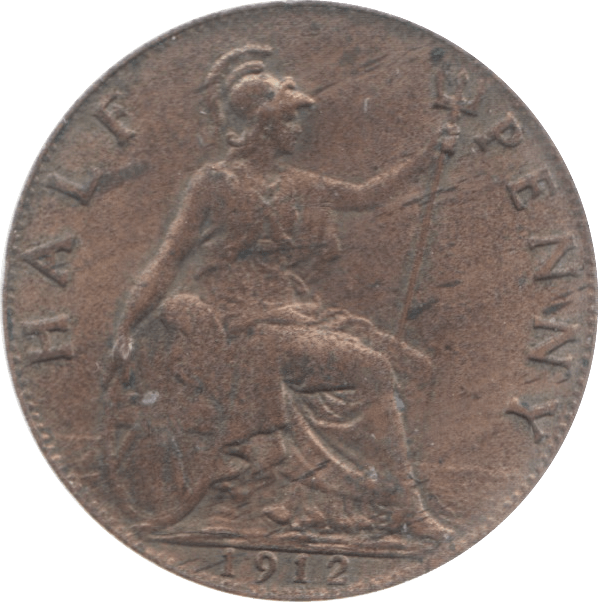 1912 HALFPENNY ( GVF ) 2 - Halfpenny - Cambridgeshire Coins