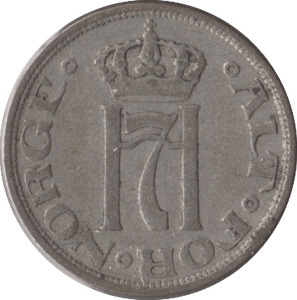 1912 NORWAY SILVER 10 ORE - SILVER WORLD COINS - Cambridgeshire Coins