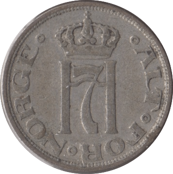 1912 NORWAY SILVER 10 ORE - SILVER WORLD COINS - Cambridgeshire Coins