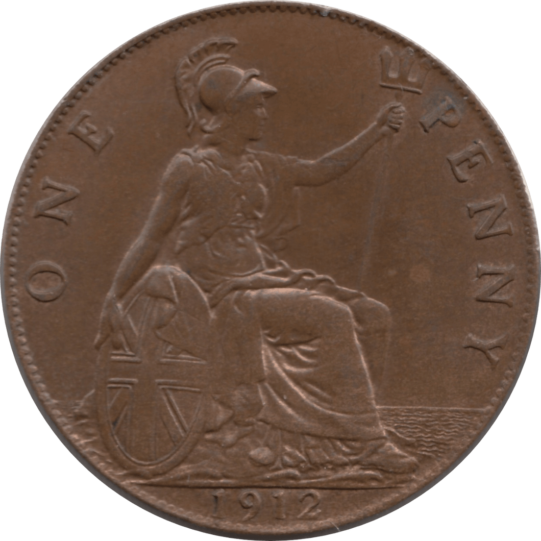 1912 PENNY 1 ( UNC ) 90 - Penny - Cambridgeshire Coins