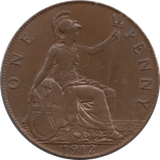 1912 PENNY 1 ( UNC ) 90 - Penny - Cambridgeshire Coins