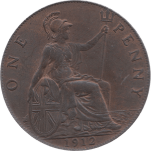 1912 PENNY 2 ( AUNC ) - Penny - Cambridgeshire Coins