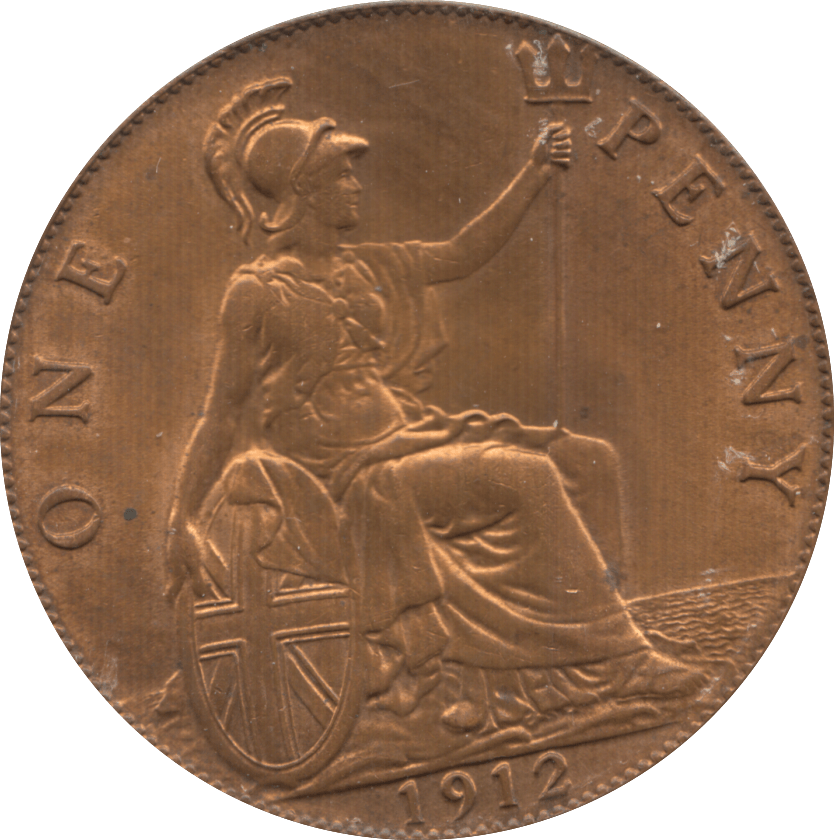 1912 PENNY ( AUNC ) 7 - Penny - Cambridgeshire Coins