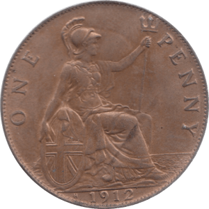 1912 PENNY ( AUNC ) H 23 - Penny - Cambridgeshire Coins