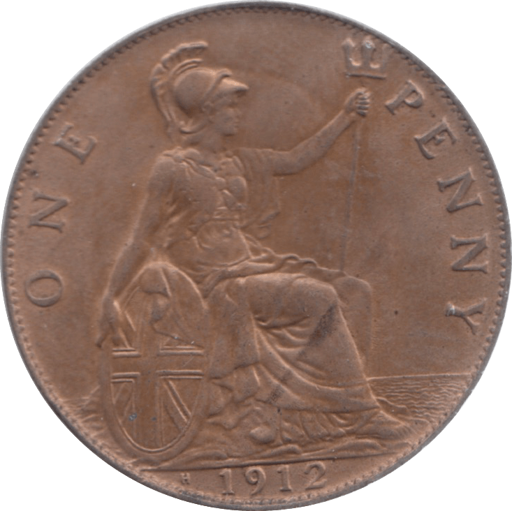 1912 PENNY ( AUNC ) H 23 - Penny - Cambridgeshire Coins