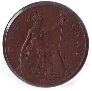 1912 PENNY ( EF ) - Penny - Cambridgeshire Coins