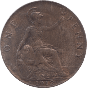 1912 PENNY H ( AUNC ) - Penny - Cambridgeshire Coins