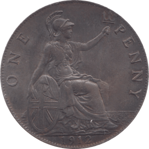 1912 PENNY ( UNC ) 5 - Penny - Cambridgeshire Coins