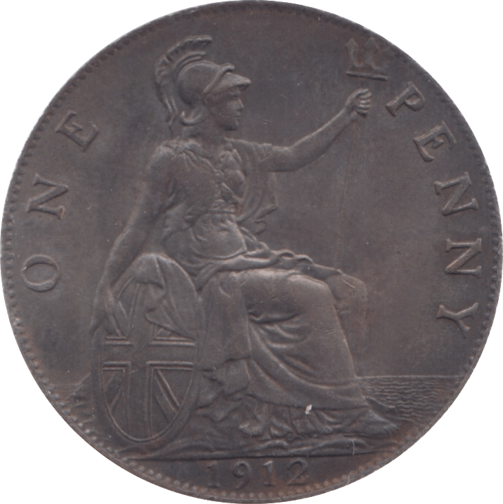 1912 PENNY ( UNC ) 5 - Penny - Cambridgeshire Coins