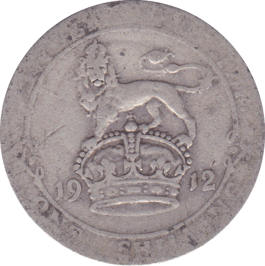 1912 SHILLING ( F ) B - Shilling - Cambridgeshire Coins