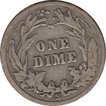1912 SILVER DIME USA S - SILVER WORLD COINS - Cambridgeshire Coins