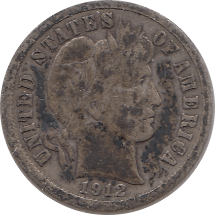 1912 SILVER DIME USA - SILVER WORLD COINS - Cambridgeshire Coins
