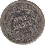 1912 SILVER DIME USA - SILVER WORLD COINS - Cambridgeshire Coins