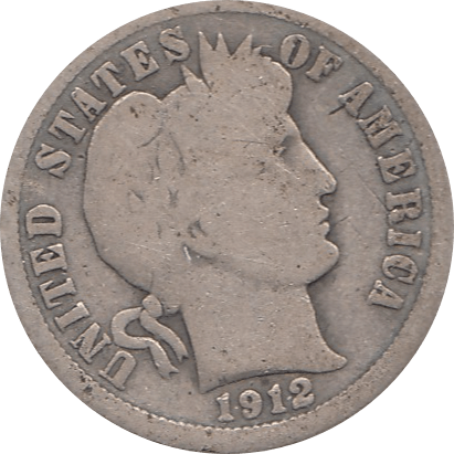 1912 SILVER DIME USA - SILVER WORLD COINS - Cambridgeshire Coins