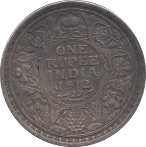 1912 SILVER EAST INDIA COMPANY ONE RUPEE - SILVER WORLD COINS - Cambridgeshire Coins