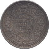 1912 SILVER EAST INDIA COMPANY ONE RUPEE - SILVER WORLD COINS - Cambridgeshire Coins