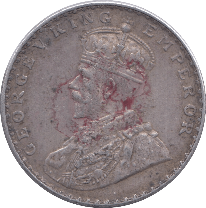 1912 SILVER ONE RUPEE INDIA - SILVER WORLD COINS - Cambridgeshire Coins