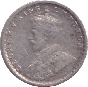 1912 SILVER TWO ANNAS INDIA - SILVER WORLD COINS - Cambridgeshire Coins