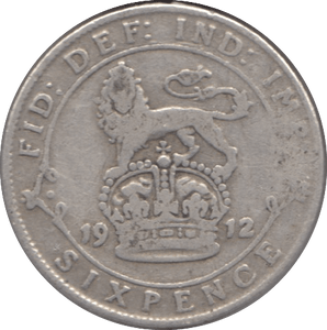 1912 SIXPENCE ( FINE ) - Sixpence - Cambridgeshire Coins
