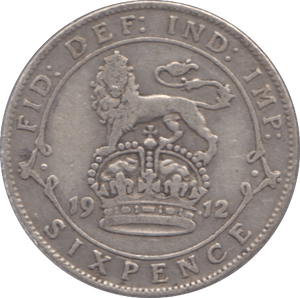 1912 SIXPENCE ( GF ) - Sixpence - Cambridgeshire Coins