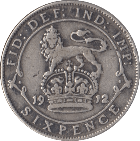 1912 SIXPENCE ( GF ) - Sixpence - Cambridgeshire Coins