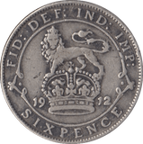 1912 SIXPENCE ( GF ) - Sixpence - Cambridgeshire Coins