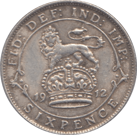 1912 SIXPENCE ( GVF ) - Sixpence - Cambridgeshire Coins