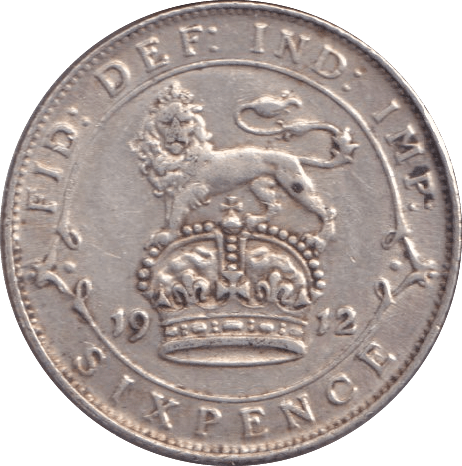 1912 SIXPENCE ( VF ) - Sixpence - Cambridgeshire Coins