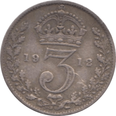 1912 THREEPENCE ( FINE ) - Threepence - Cambridgeshire Coins