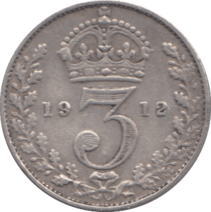 1912 THREEPENCE ( GF ) - Threepence - Cambridgeshire Coins