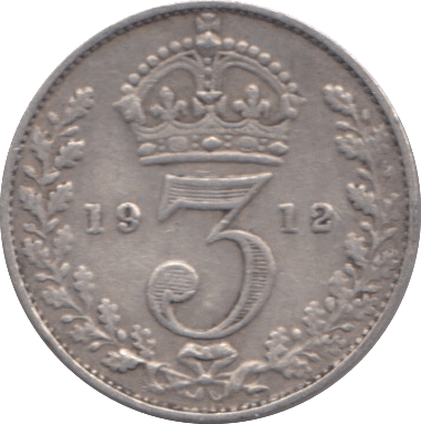 1912 THREEPENCE ( GF ) - Threepence - Cambridgeshire Coins