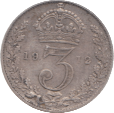 1912 THREEPENCE ( VF ) 4 - Threepence - Cambridgeshire Coins