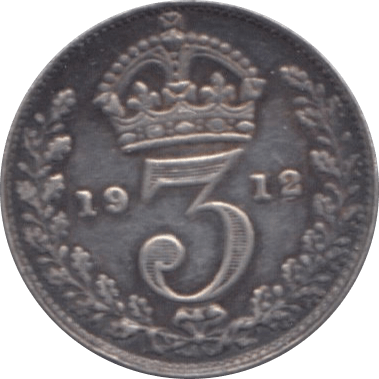 1912 THREEPENCE ( VF ) - Threepence - Cambridgeshire Coins