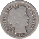 1912 USA SILVER ONE DIME - SILVER WORLD COINS - Cambridgeshire Coins