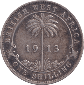 1913 1 SHILLING BRITISH WEST AFRICA - WORLD COINS - Cambridgeshire Coins
