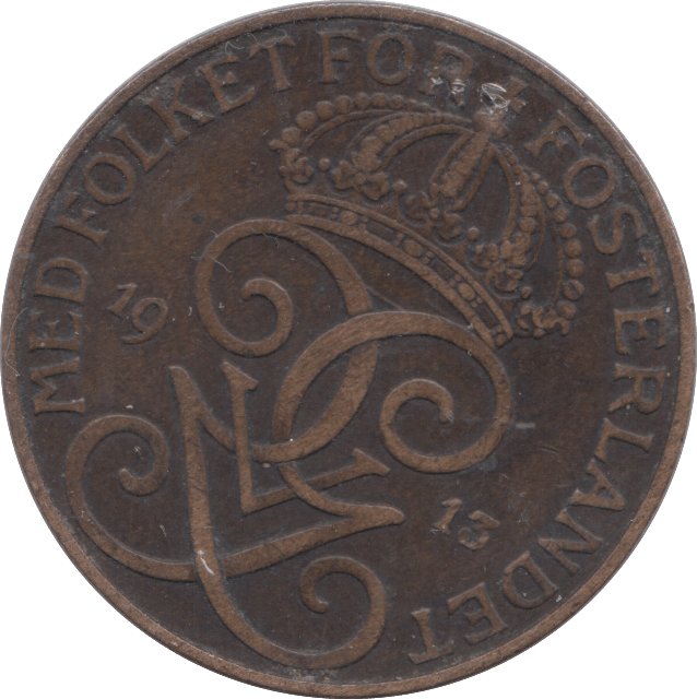 1913 5 ORE SWEDEN - Cambridgeshire Coins