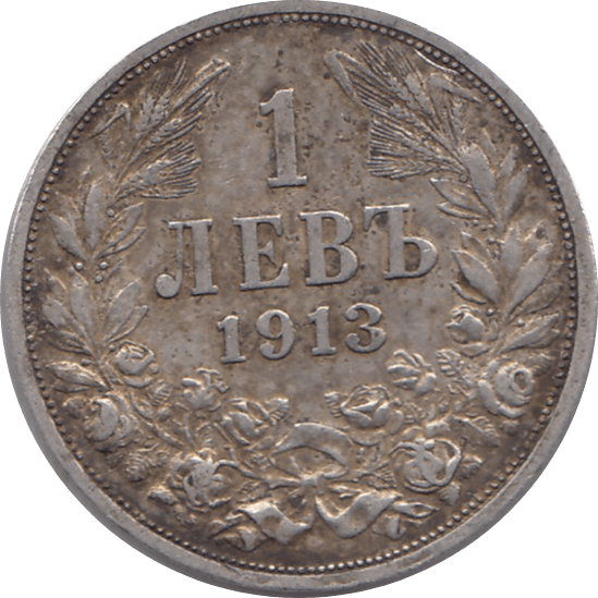 1913 .835 SILVER LEV BULGARIA REF H36 - Token - Cambridgeshire Coins