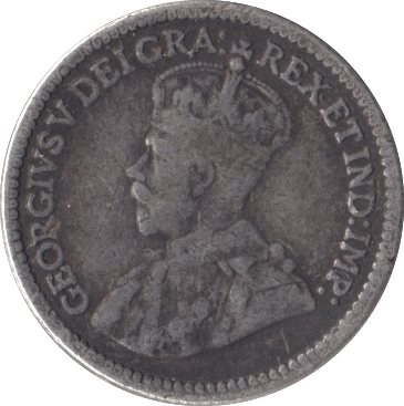 1913 CANADA SILVER 5 CENTS - SILVER WORLD COINS - Cambridgeshire Coins