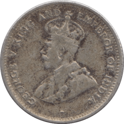 1913 CEYLON SILVER 25 CENTS - SILVER WORLD COINS - Cambridgeshire Coins