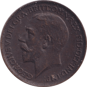 1913 FARTHING ( AUNC ) - Farthing - Cambridgeshire Coins