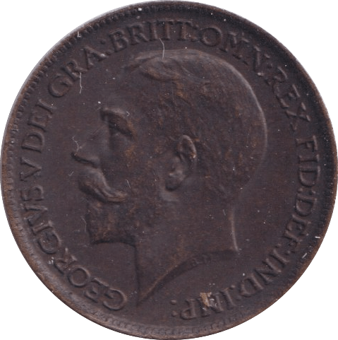 1913 FARTHING ( AUNC ) - Farthing - Cambridgeshire Coins