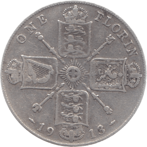 1913 FLORIN ( GF ) 11 - Florin - Cambridgeshire Coins