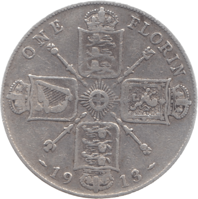 1913 FLORIN ( GF ) 11 - Florin - Cambridgeshire Coins