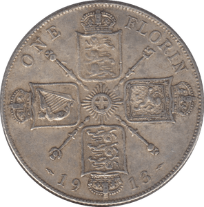 1913 FLORIN ( GF ) 7 - Florin - Cambridgeshire Coins