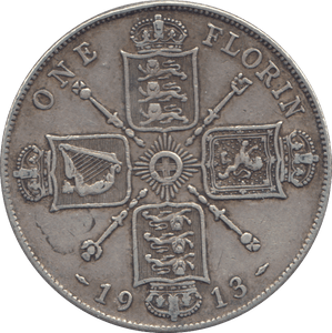1913 FLORIN ( GF ) - Florin - Cambridgeshire Coins