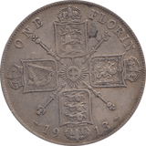 1913 FLORIN ( VF ) - Florin - Cambridgeshire Coins